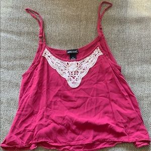cute pink tank , very simple and fun
